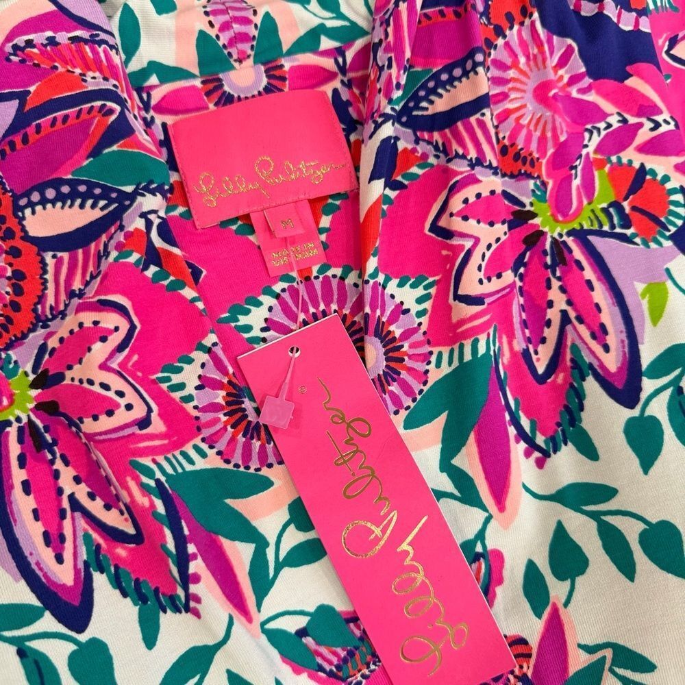 NWT Lilly Pulitzer Adriann Flutter Sleeve Maxi Dress Size Medium - Picture 5 of 15